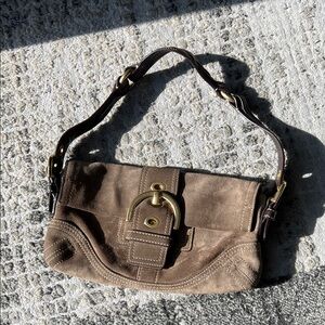 Coach suede bag